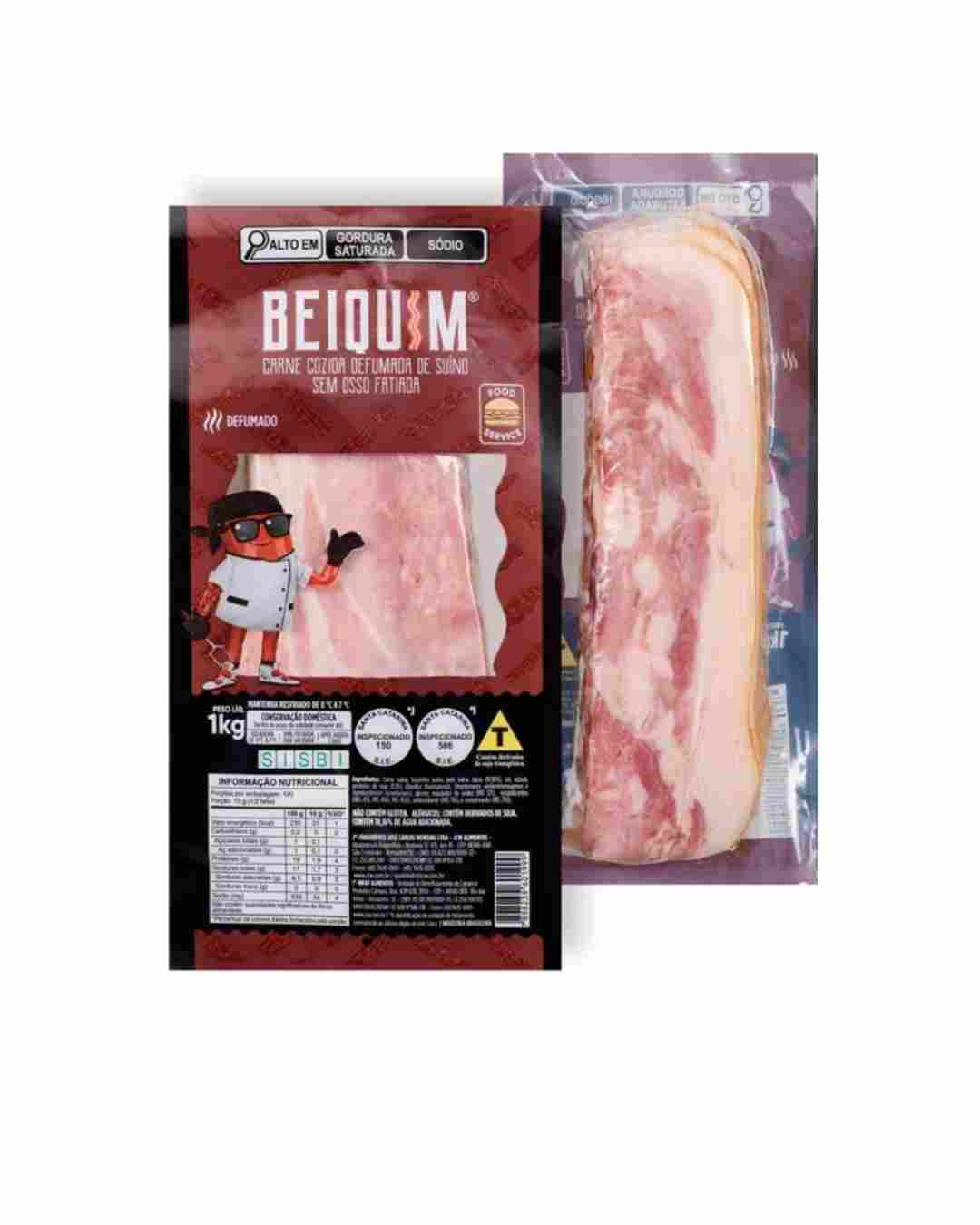 Bacon Fatiado Beiquim JCW 1kg